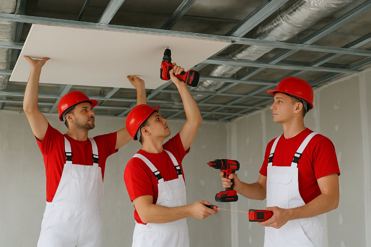 Montáž sádrokartonového podhledu